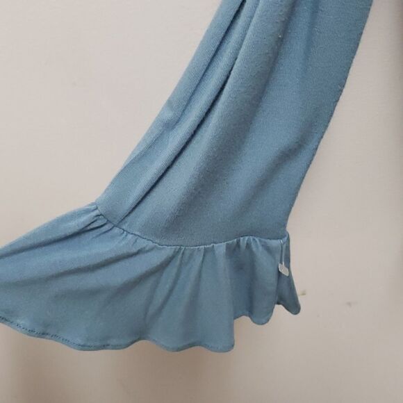 Karl Lagerfeld blue cold shoulder top - Picture 4 of 5